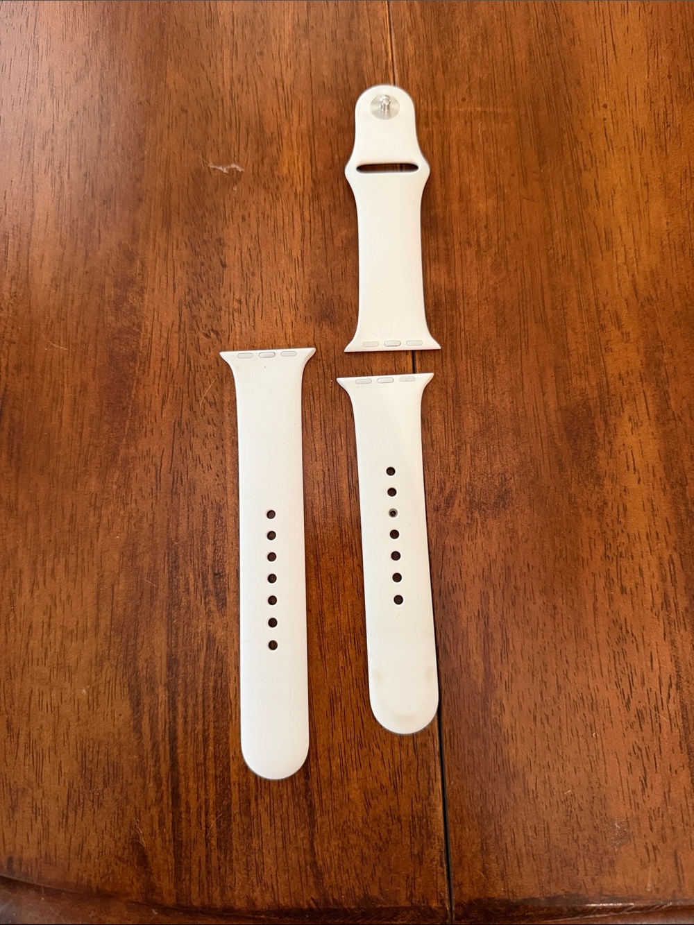 White Silicone Smartwatch Band Replacement for Apple Watch